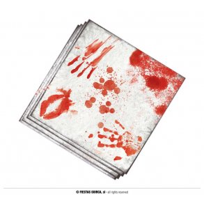Halloween servietter blodig