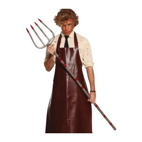 Trefork blodig