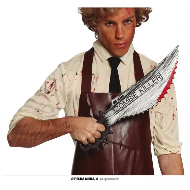 Kniv i plast 50 cm - Zombie Killer
