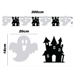 Girlang med spke och slott