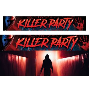 Halloween banner - killer party - 290x50cm