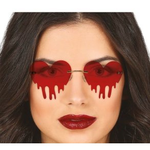 Halloween hjerte briller 