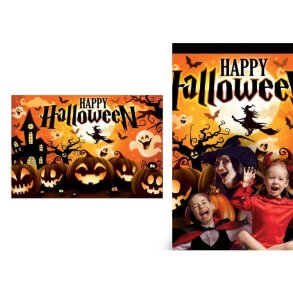 Halloween selfie baggrund - 220x150cm