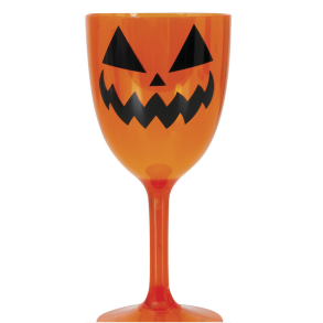 Vinglas i orange plast - Grskar
