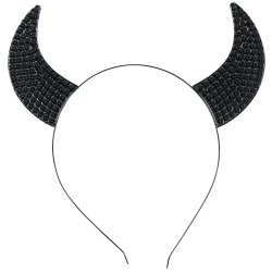 Djvulshorn med rda plaststenar