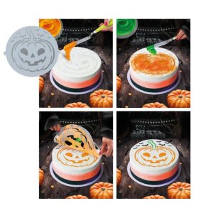 Halloween grskar kage dekoration - 25cm 