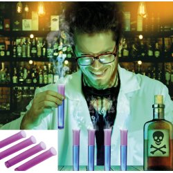 Reagensglas - shotglas i lilla plastik