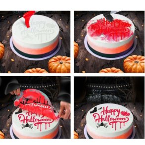 Happy halloween kage dekoration - 25cm