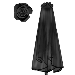 H�rb�jle med sl�r og roser - Sort