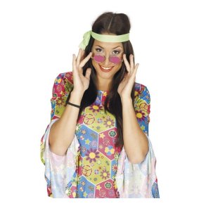 Hippiebriller - lyserd