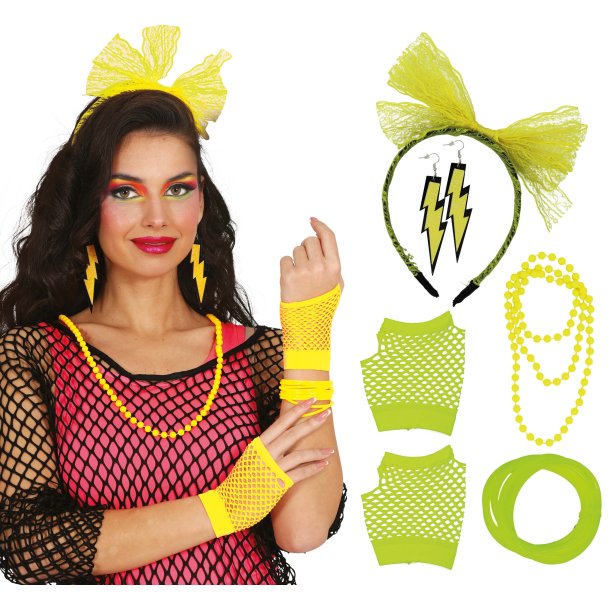 80�r s�t 5 dele - Neon gul