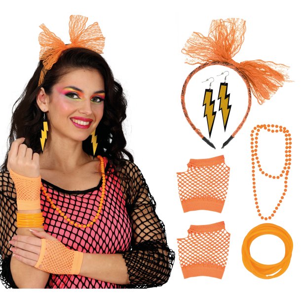 80�r s�t 5 dele - Neon orange