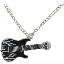 Halsband med Rock-gitarr i metall