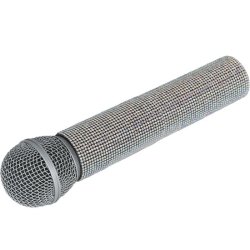 Mikrofon i slvglitter