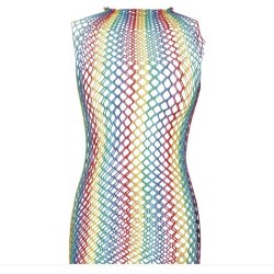 Flerf�rgad mesh-t-shirt