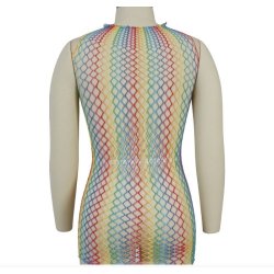 Flerf�rgad mesh-t-shirt