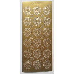 Stickers med 18 tal i kranse