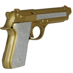 Pistol i guldglitter
