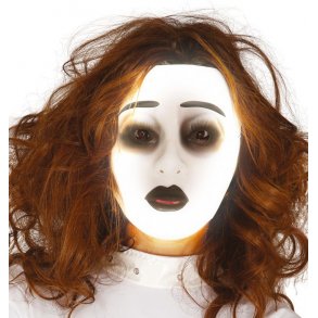 Transperant maske - selvlysende kvinde