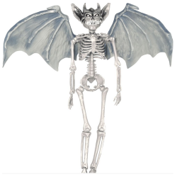 Vampyr skelet med vinger
