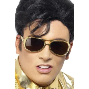 Elvis solbrille i guld