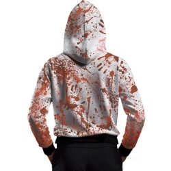 Blodig huvtrja med mask - vuxen