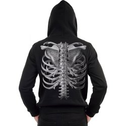 Skelet Hoodie m. maske