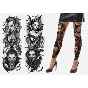 Tattoo Effekt Str�mpebukser � Vampyr