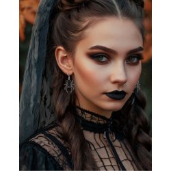 Halloweenrhngen med spindlar