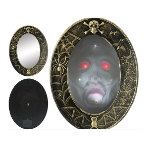 Hjemsgt spejl m. lyd og lys