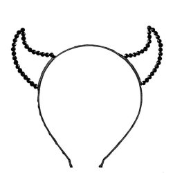 Dj�vlehorn i sort metal