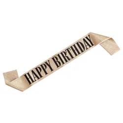Sash 'Happy Birthday' Guld