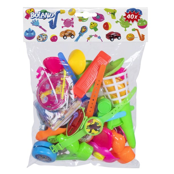 Pinata fyld - 40 ass. plast legeting