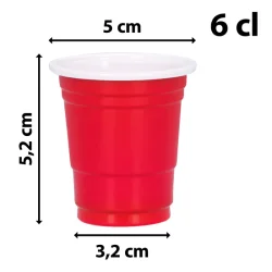Shotglas - Red Cups 20stk