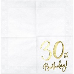30 th birthday Servietter 