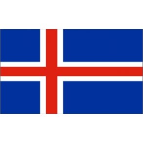 Papirflag Island p pind, A4