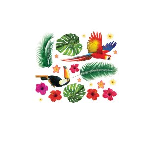 Vg stickers, tropisk