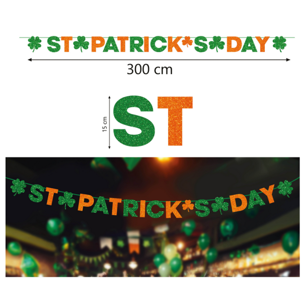 Skt Patricks Day kartonbanner
