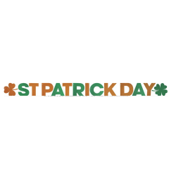 Skt Patricks Day kartonbanner