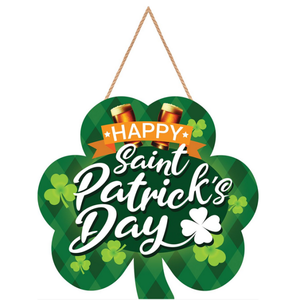 Skt. Patricks day skilt