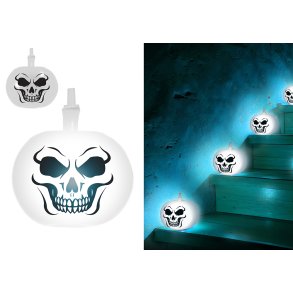 5 Halloweenballonger med Flerf�rgat Ljus