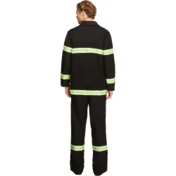 Brandmand kostume - Sort