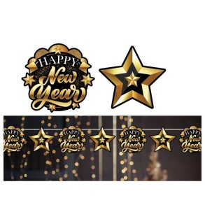 Gott nytt �r stj�rngirlang - 330 cm - 16x16cm