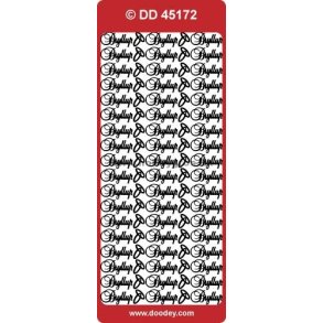 Stickers med tekst: Bryllup 