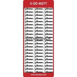 Stickers med Velkommen tekst