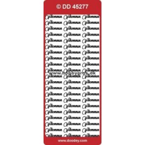 Stickers med Velkommen tekst