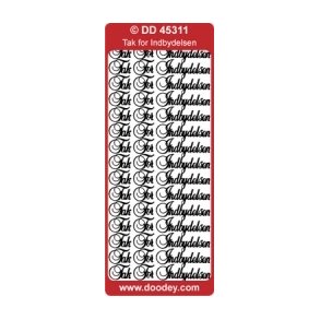 Klbeark med tak for indbydelsen