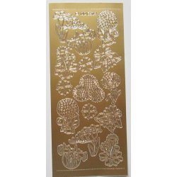 Stickers med ass. blomster