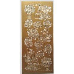 Stickers med blomsterbuketter