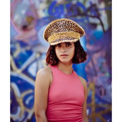 Leopard kasket Panthere